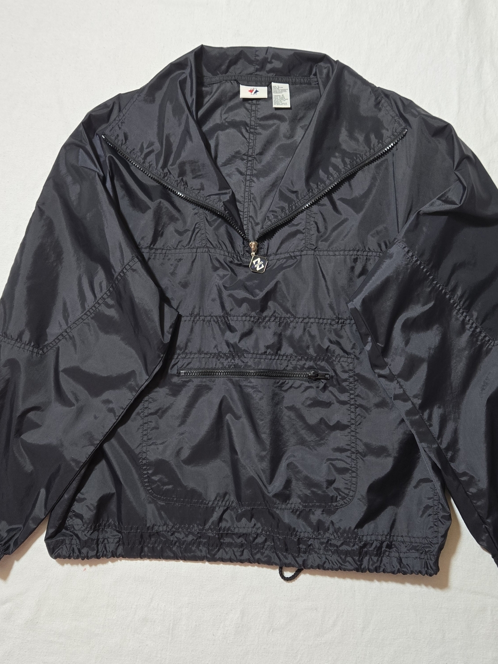 Vintage Z Supply Black Half-Zip Windbreaker Pullover
